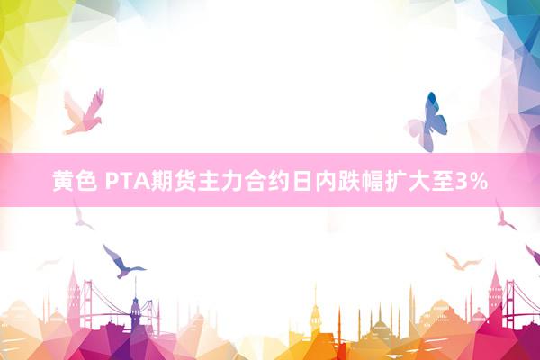 黄色 PTA期货主力合约日内跌幅扩大至3%