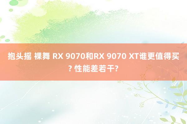 抱头摇 裸舞 RX 9070和RX 9070 XT谁更值得买? 性能差若干?